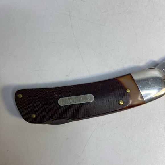 Schrade USA 51OT Old Timer Pocket Lockback Folding Knife 3 3/8 In Blade Sheath - Picture 6 of 15